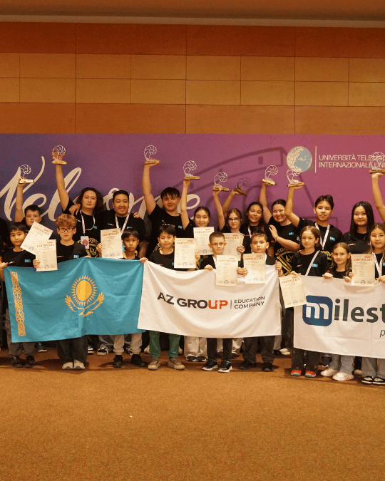 Невероятные результаты сборной Казахстана на мировом финале чемпионата по робототехнике Fibonacci в Риме